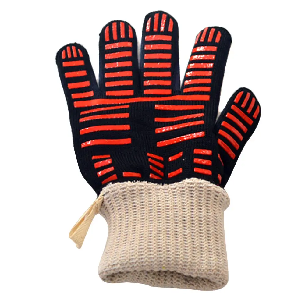

NEW 1 Pair BBQ Gloves Grilling Cooking Gloves Extreme Heat Resistant for Extra Forearm Protection