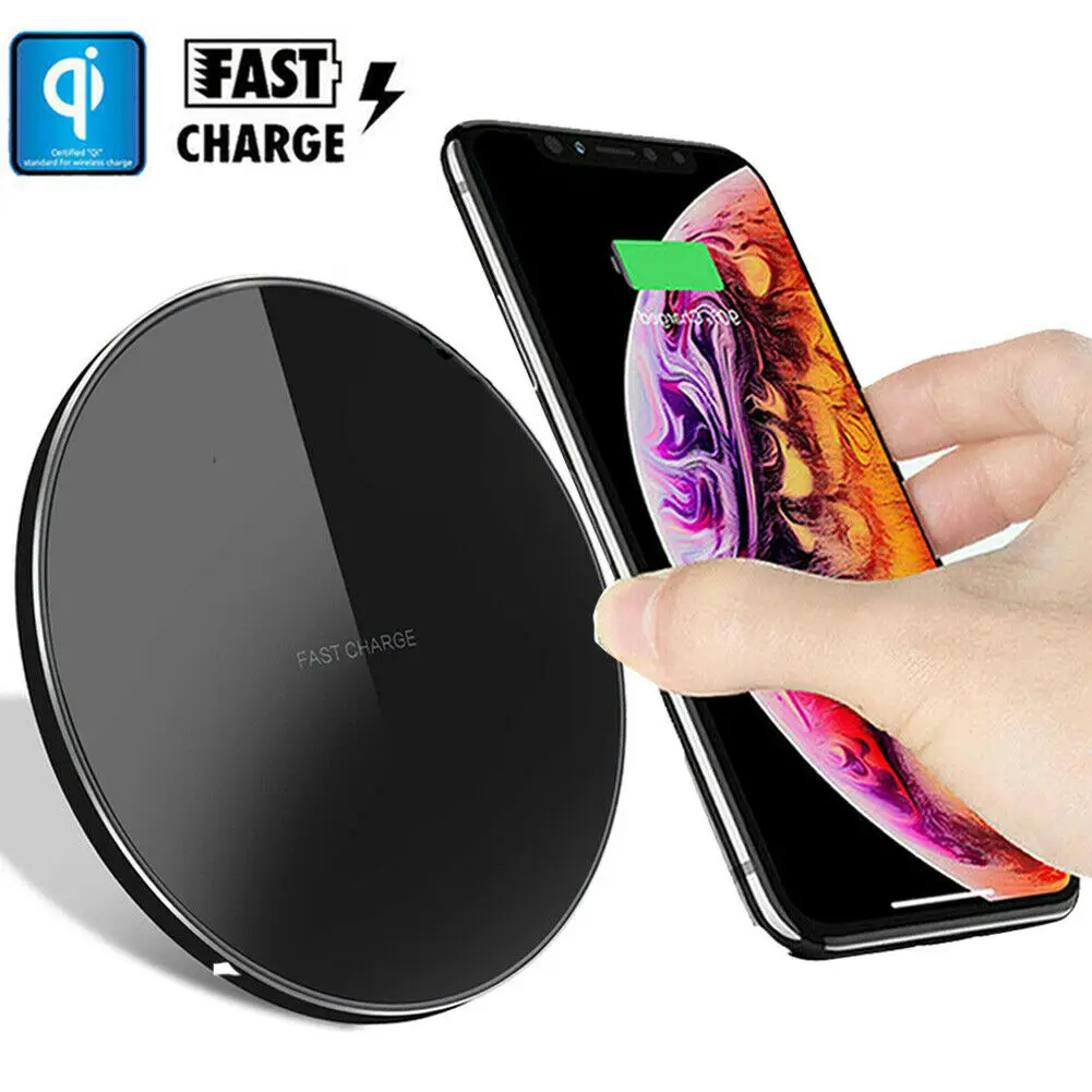 Для Samsung S10 E/S9 Plus S7 Huawei P30 Pro Беспроводное зарядное устройство Быстрая зарядка Pad