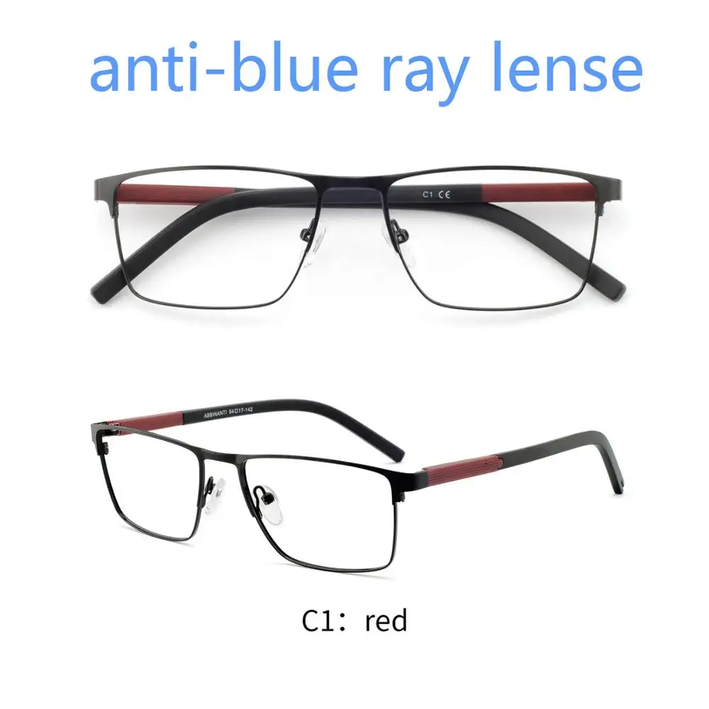 OCCI CHIARI, мужские очки, оправа, оптические оправы для очков, прозрачные линзы, мужские очки, Oculos De Grau, подарок на день отца, W-CRIFO - Цвет оправы: C1-red anti-blue