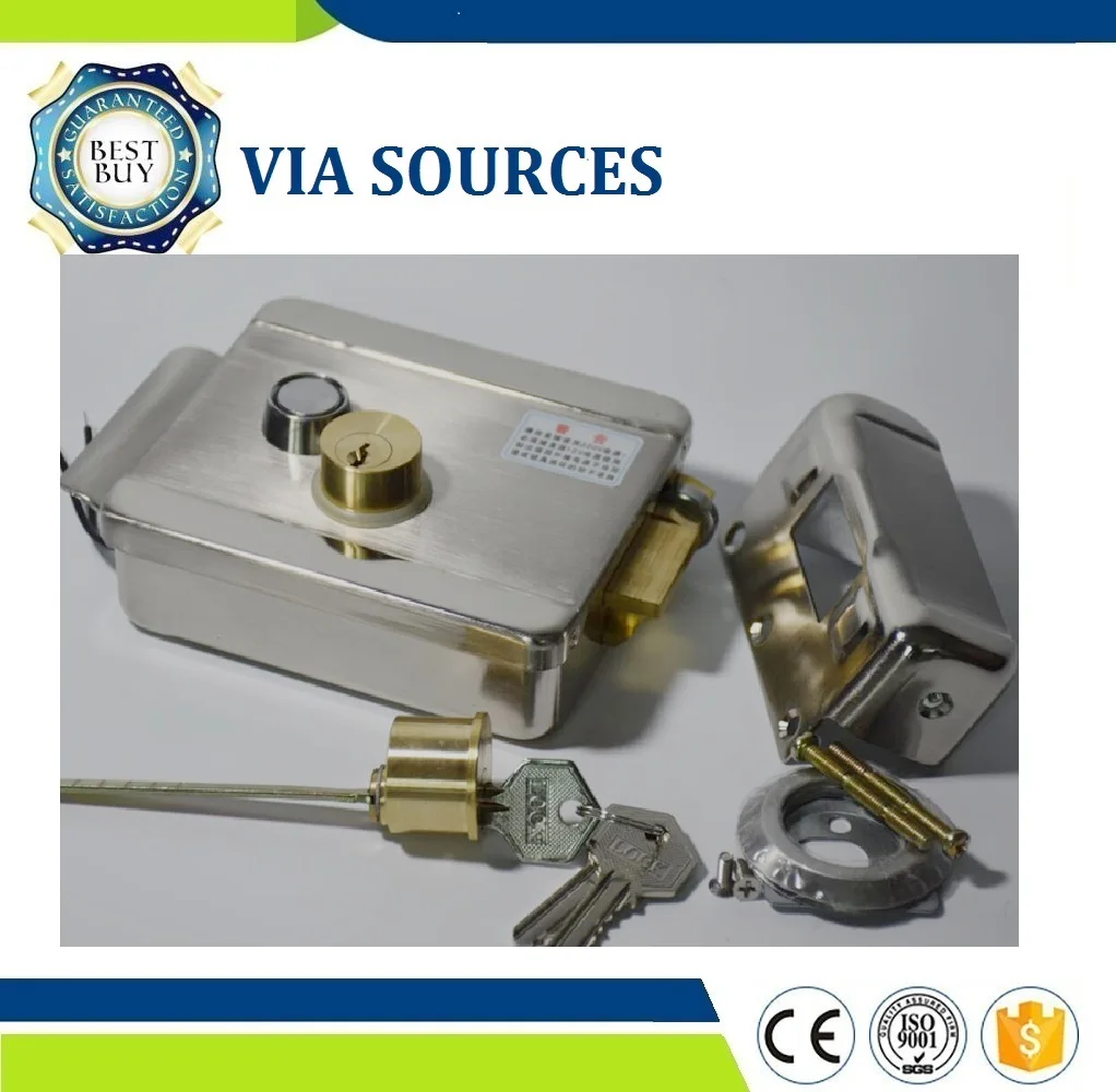 

Free Shipping Dc 12v Fit Video Door Phone / Doorbell Intercom Access Control Security System Gate Door Electric Door Lock