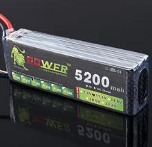 Lion Power 3S Lipo Battery 3S 11.1V 5200MAH 30C MAX 35C T/XT60 LiPo RC Battery For Rc Helicopter Car Boat 3S Free shipping