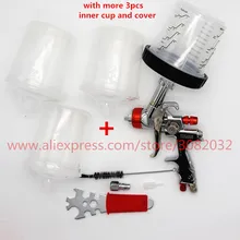 PPS Тип H/O быстрая чашка, без чистящих чашек распылитель 1,3 мм Воздушный Распылитель гравитационная подача воздуха Краска распылитель набор мм с насадкой 1,3 мм
