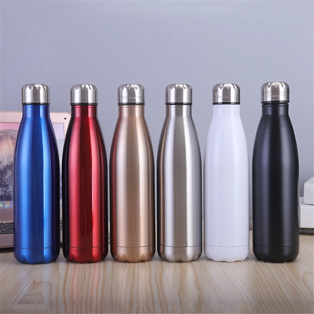 

High Quality Thermos 500ml Water Bottle Travel Car Bicycle Insulated Drink Bottle Cold Tea Milk Cup Vacuum Flask