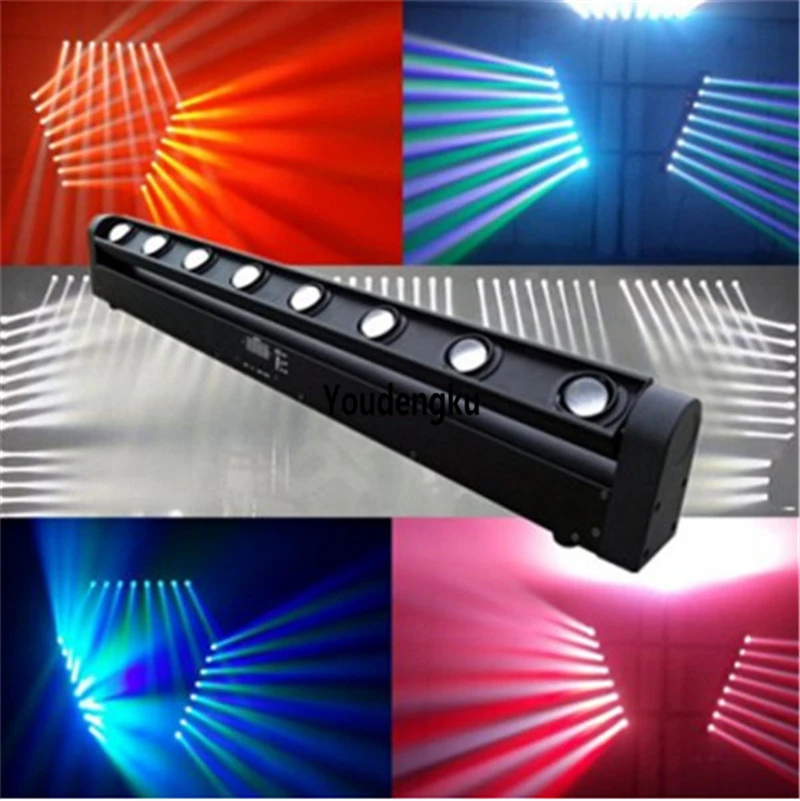

12 pieces Beam LED Lighting 4 in1 moving head led panel 8 head led beam moving head 10w