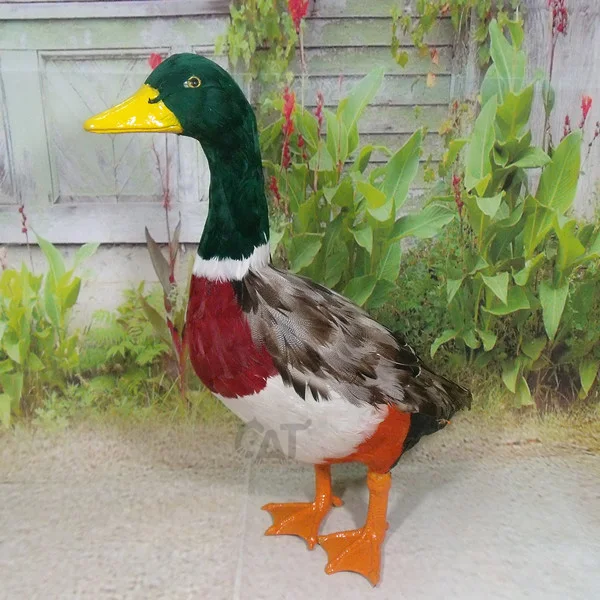 

big creative simulation duck toy polyethylene & furs colourful duck model doll gift about 55x45x20cm 1912
