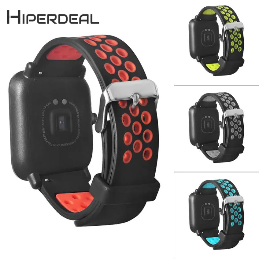 

HIPERDEAL New Fashion Lightweight Ventilate Smart Wrist Strap Wristband For AMAZFIT Sports Smartwatch 18Jan02 Drop Ship F