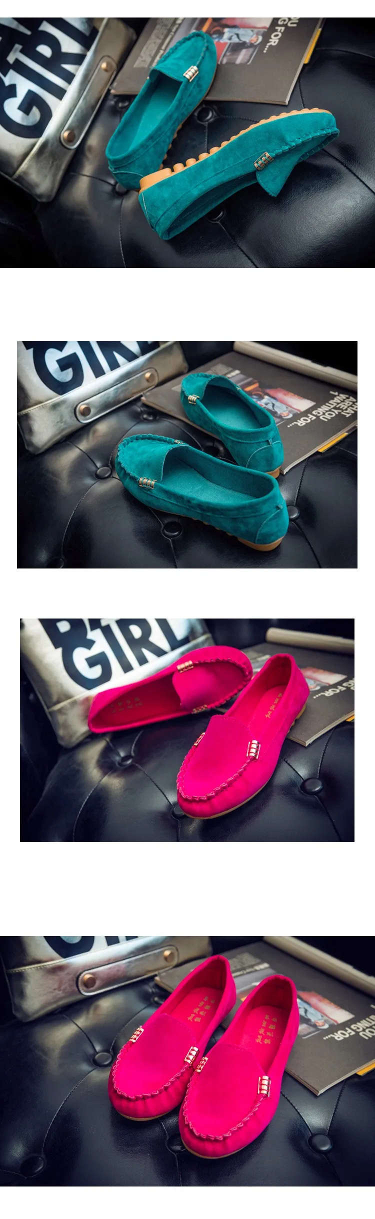 Hot Sale 2016 Summer Woman Flats New Fashion Pure Color Wild Concise Flat Casual Shoes Round Toe Comfortable Female Shoes DT81 (8)