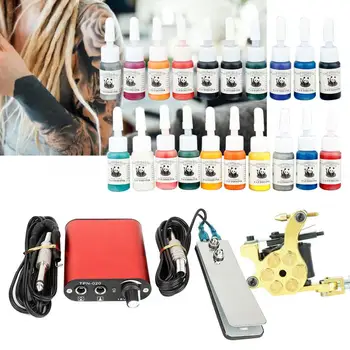 

Micro Needling Pen Semi-permanent Tattoo Tools Set Tattoo Machine Power Supply Needles Tattoo Inks Handle Microblading Needles