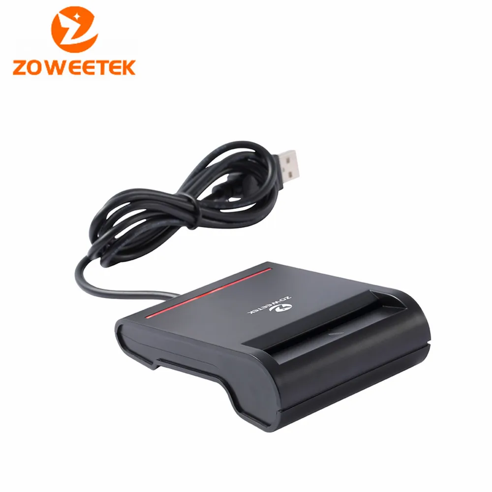 Считыватель смарт карт Zoweetek 12026 2 Easy Comm USB EMV записывающее устройство с CD драйвером