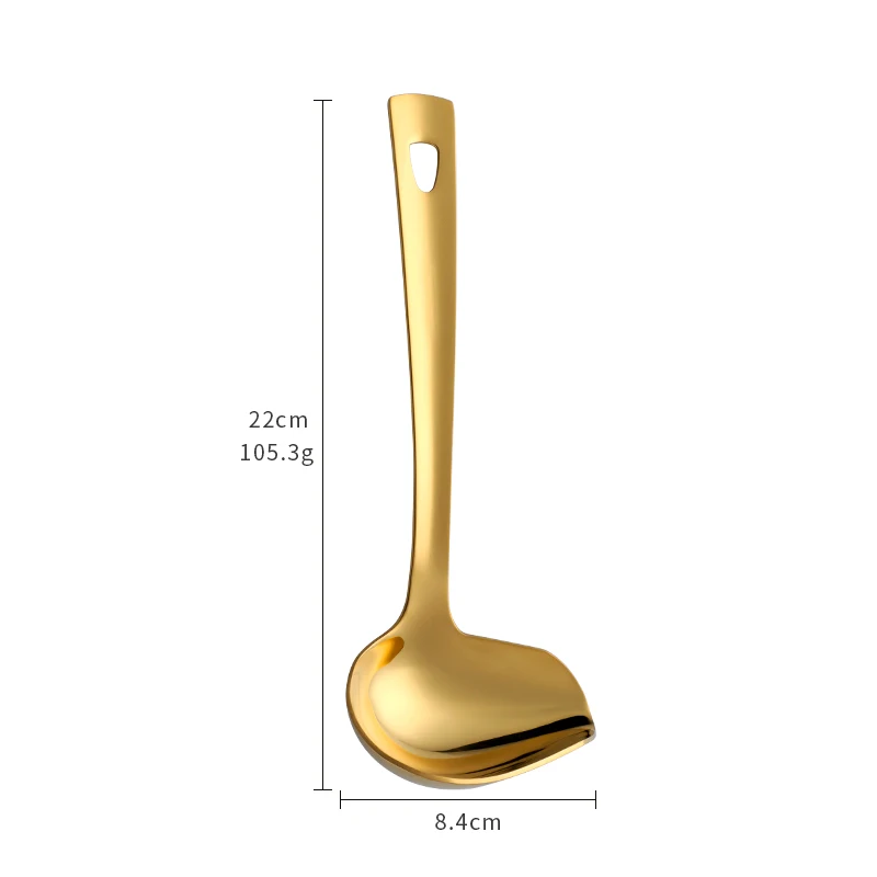 1 Pcs Stainless Steel Soup Ladle With Long Handle Hot Pot Spout Slotted Soup Duck Mouth Shaped Kitchen Cooking Tools Utensils