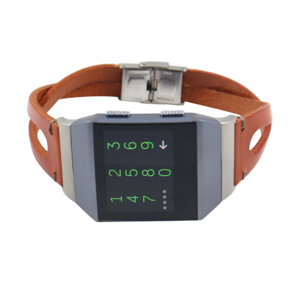 Ouhaobin высококачественный сменный кожаный ремешок, Браслет для Fitbit Ionic Ян 3 Прямая поставка