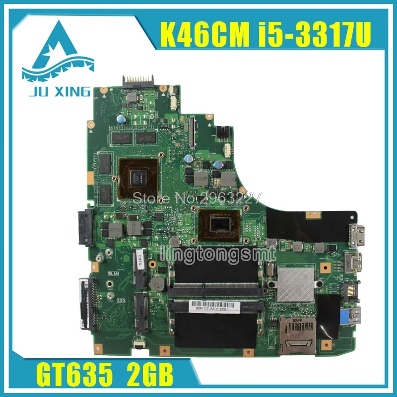 

A46CB K46CM K46CB K46C motherboard for Asus K46CM REV2.0 Mainboard processor I5-3317U GeForce GT 635M with 2GB DDR3 tested