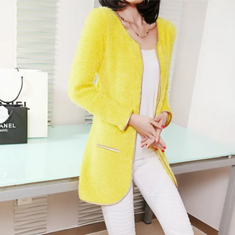 Online Get Cheap Long Yellow Sweater -Aliexpress.com Alibaba Group Free shipping New Fashion 2017 Women Autumn Winter Cardigans Casual Loose Long Sleeve Yellow Red Beige - Online Get Cheap Long Yellow Sweater -Aliexpress.com Alibaba Group