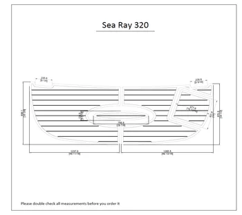 

Sea Ray 320 Swim Platform Pad 1/4" 6mm Marine Boat EVA Teak Decking