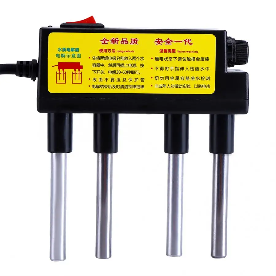 

plastic Electrolyzer Quick Water Quality Testing Electrolysis Iron Bars + Digital TDS Tester Meter chlorine tablets