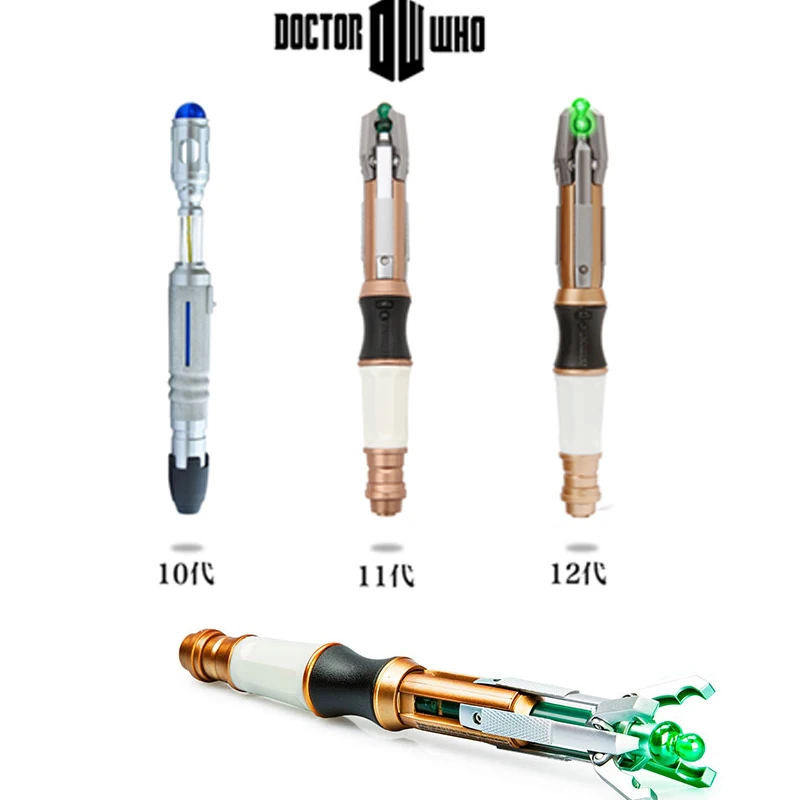 Доктор Кто косплей игрушки 10th/12th отвертка Cospaly светильник и звук официальный Sonic игрушки Доктор Dr. who фигурка игрушка подарок