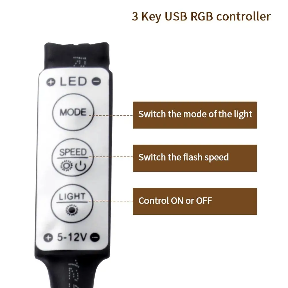 RF беспроводной контроллер 3KEY 17KEY IR 24KEY пульт дистанционного управления для DC 5V USB светодиодный RGB полоса