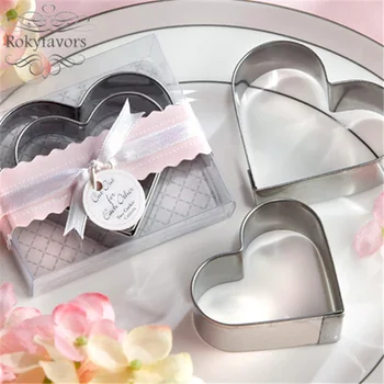 

20Sets Heart Cookie Cutter Favors Wedding Gifts Party Giveaways Birthday Keepsake Baby Souvenir Ideas Bridal Shower