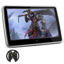 10.1 Inch Black TFT Touchscreen Headrest Monitor Pillow+Headphone 1024*600 Car DVD Player Car Decor