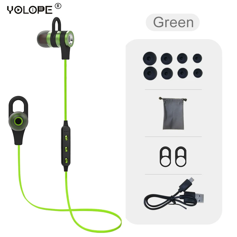 Yolope мини Hi-Fi спорт blutooth наушники-вкладыши Наушники гарнитуры Auriculares Беспроводной