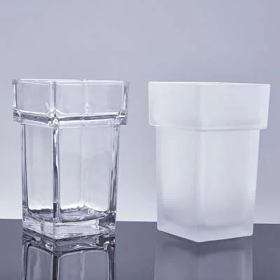 square glass toilet brush holder cup, toilet replacement parts square glass toilet brush holder cup, toilet replacement parts