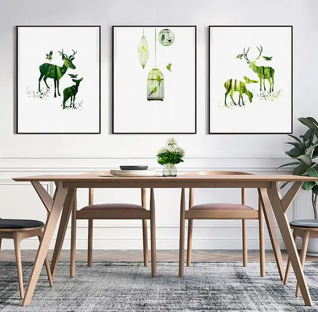 Nordic Canvas Prints Wall Art Pictures Home Decor HD Quality Work Paintings For Kids Room