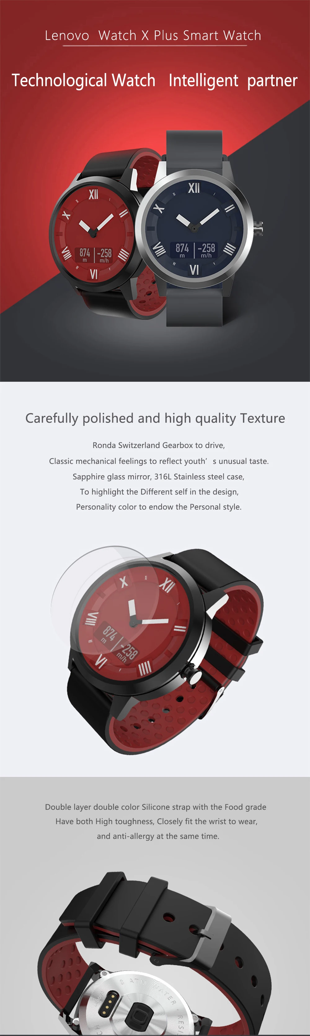 Lenovo Watch X Plus Bluetooth5.0 Smart Watch Sports Version 11 (1)