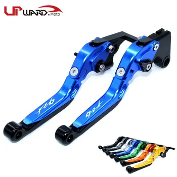 

For YAMAHA FZ6 FAZER 2004-2010 FZ6 FZ 6 R 2009-2015 Motorcycle Accessories Folding Extendable Brake Clutch Levers LOGO FZ6