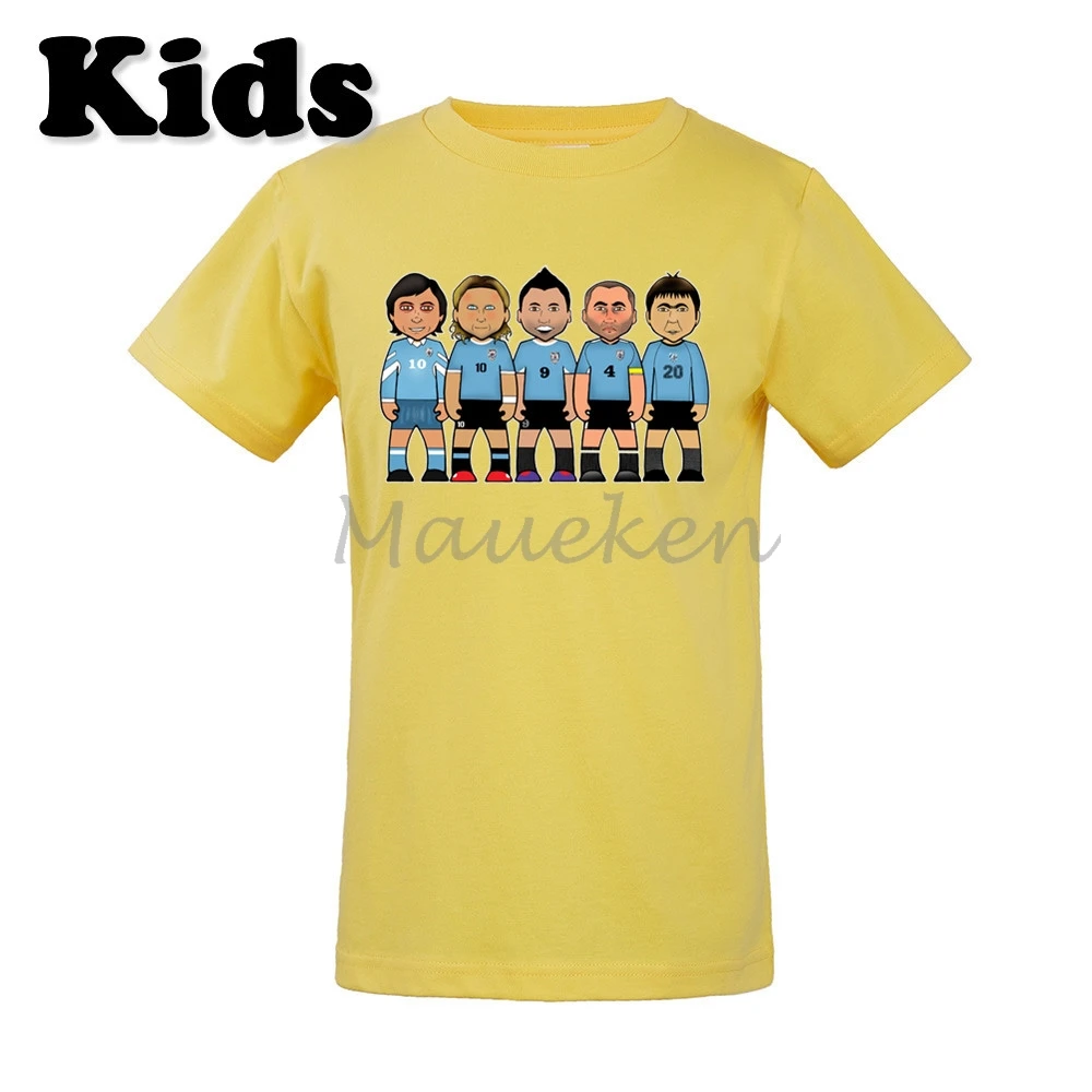 Детская футболка Alvaro Recoba Paolo Montero Diego Forlan Enzo Francescoli Luis Suarez для мальчиков и девочек - Цвет: 4