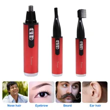 Перезаряжаемый Мужской Электрический триммер для волос в носу и ушах, безболезненная Женская Обрезка бровей, бороды, машинка для стрижки волос, бритва(EU plugs