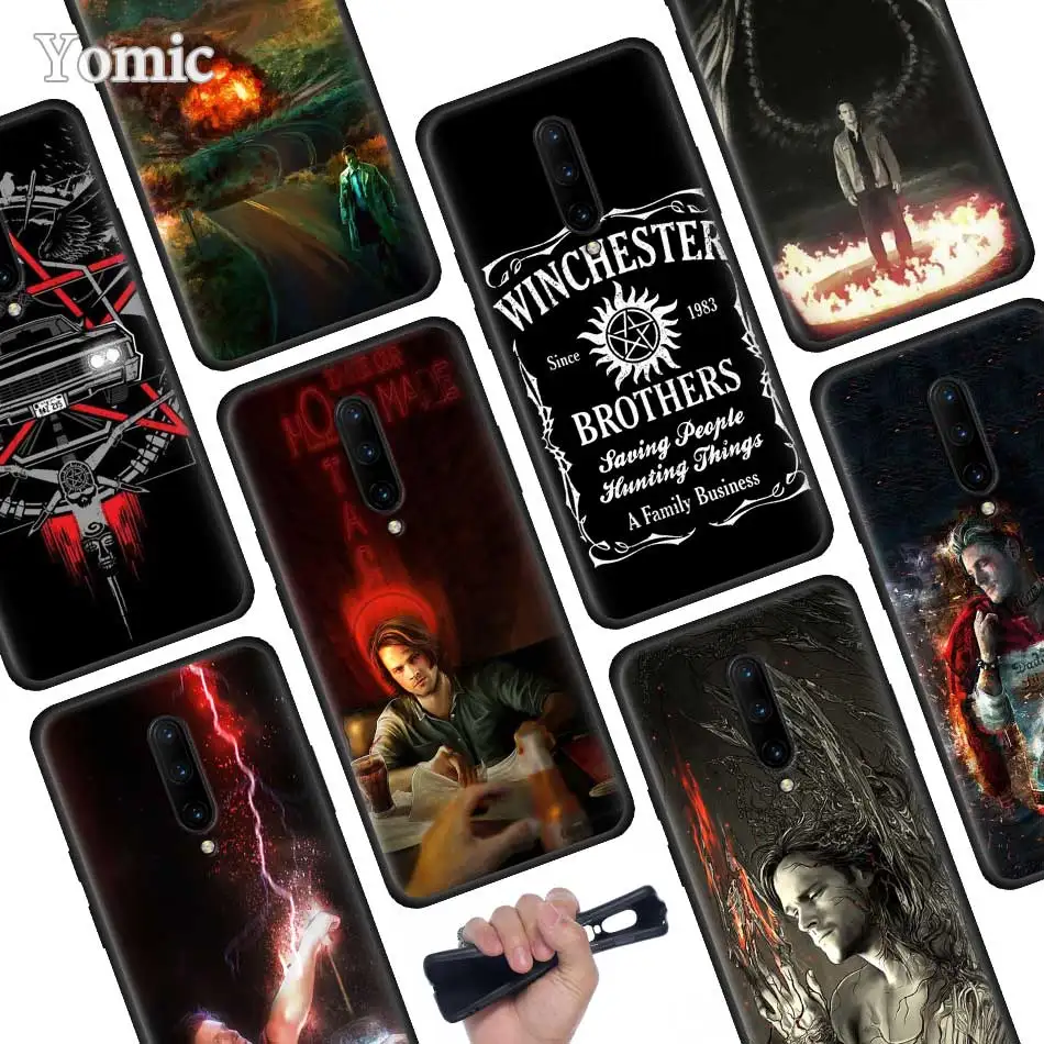 Supernatural Jared Padalecki Black Soft Case for font b Oneplus b font font b 7 b
