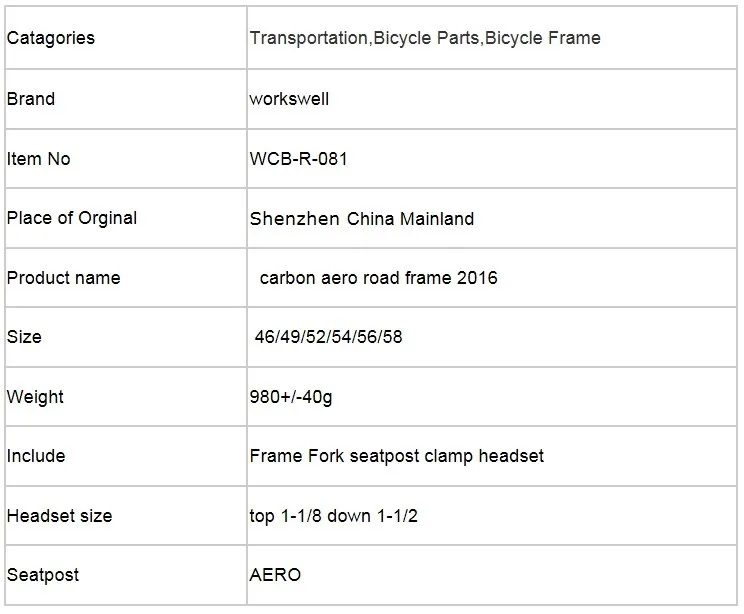 Sale 2018 Workswell frames High quality & professional design full carbon fiber aero road frames with flat disc brakes 2 Sale 2018 Workswell frames High quality & professional design full carbon fiber aero road frames with flat disc brakes 2