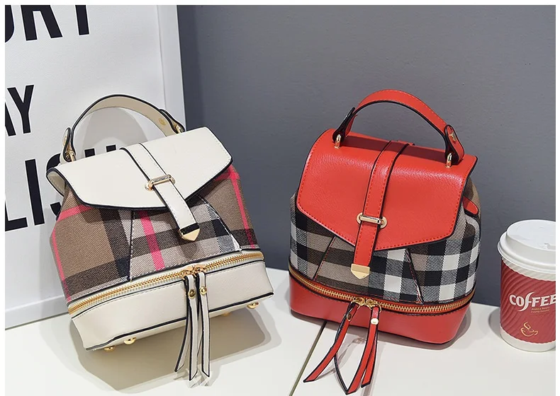 Новые модные женские Backbag паркет Cумка на ремне простое, маленькое, новое Miss bag Хань баньчао двойной рюкзак дамы