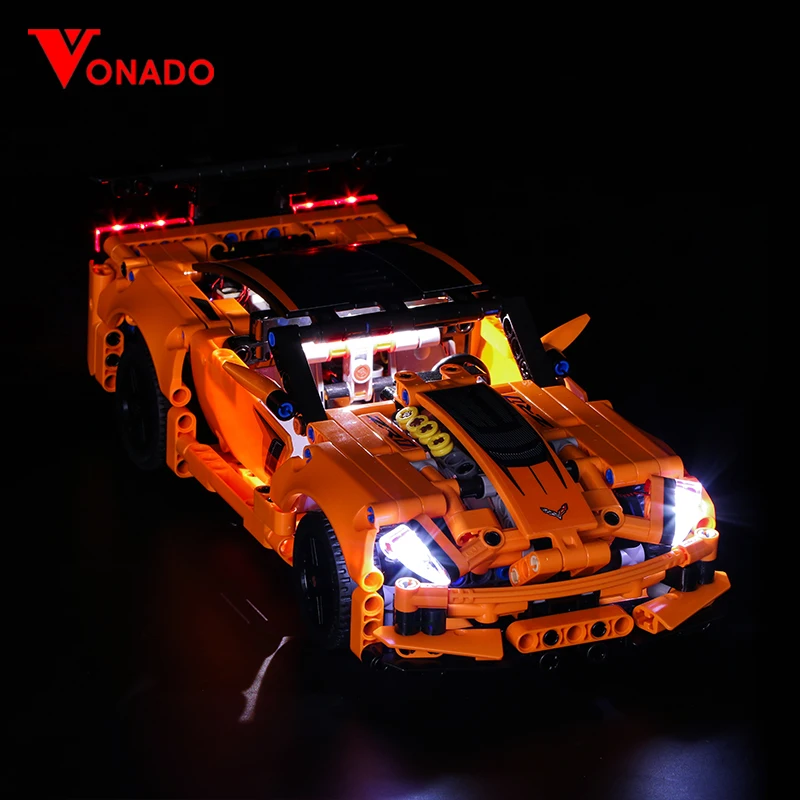 

Vonado LED Light With Lego 42093 Technology Building Blocks Chevrolet ZR1 Sports Car Toys For Children in Toys P131