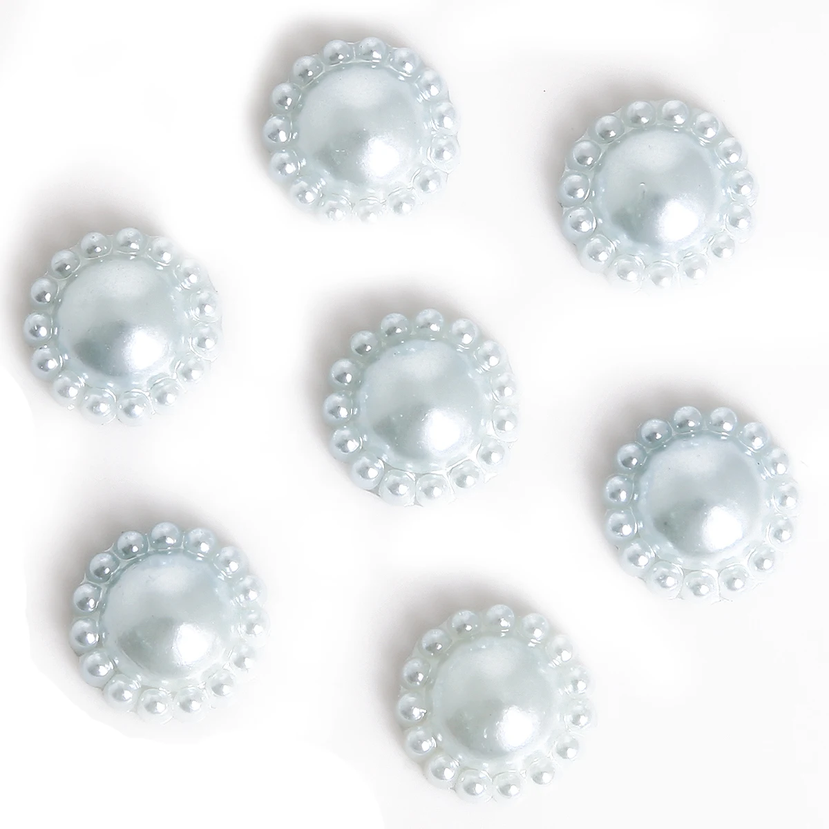 

12MM Rhinestone ABS Garment Beads 5pcs/lot Round Pearl Beads for Wedding Home Decor Clothing DIY Sewing Accessories
