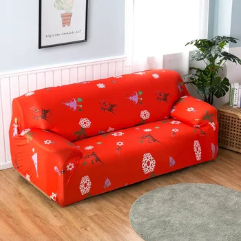 

Elastic Stretch Universal Sofa Covers Christmas Sofa Cover Festival Decoration Christmas Couch Covers