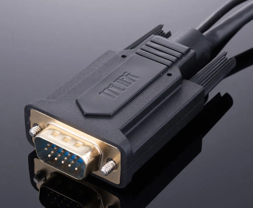 Unnlink преобразователь из VGA в HDMI кабель 2 м 3 м 5 М адаптер с 3,5 разъемом aux аудио кабель FHD 1080 P@ 60 Гц для компьютера светодиодный ТВ проектор