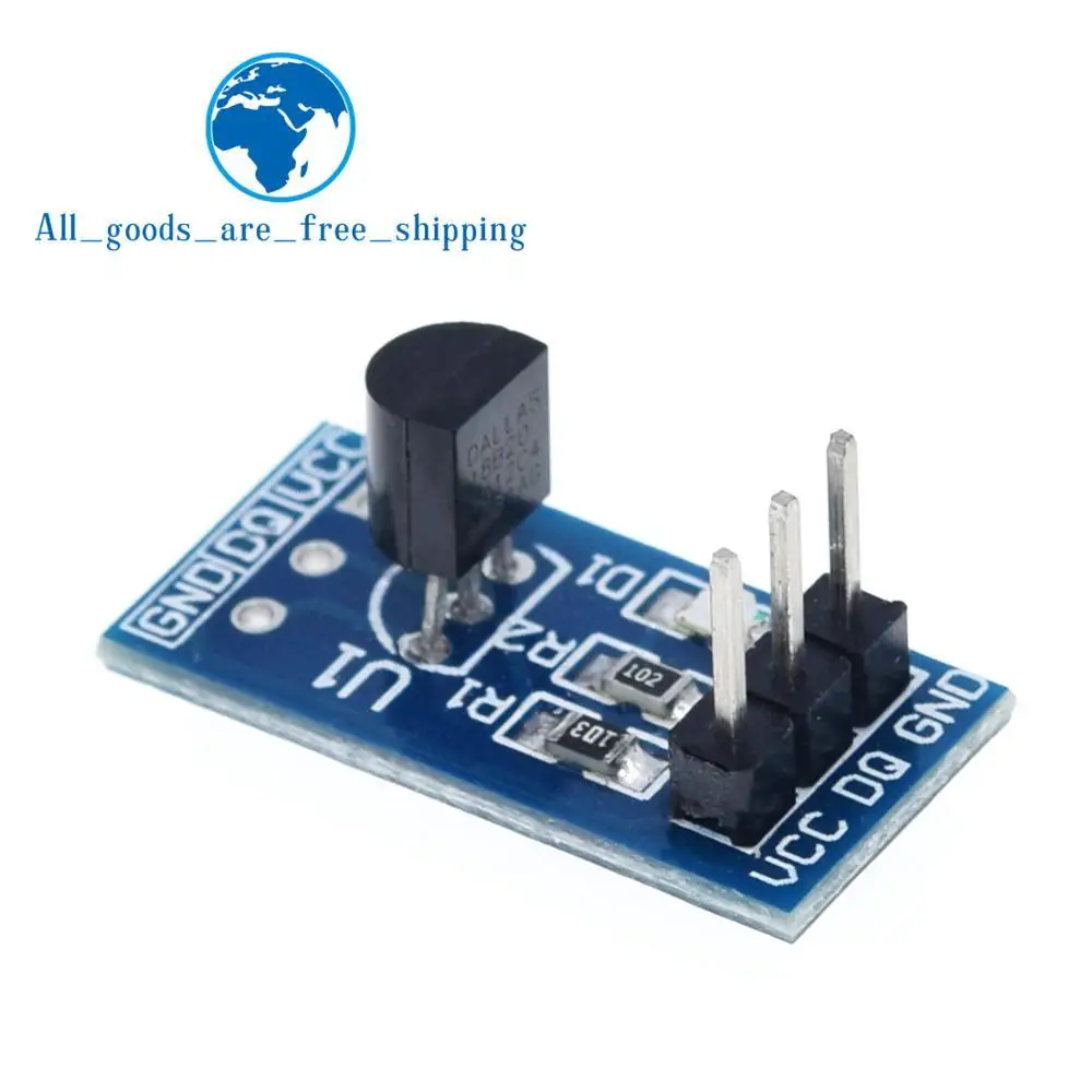 

TZT DS18B20 temperature measurement sensor module For arduino