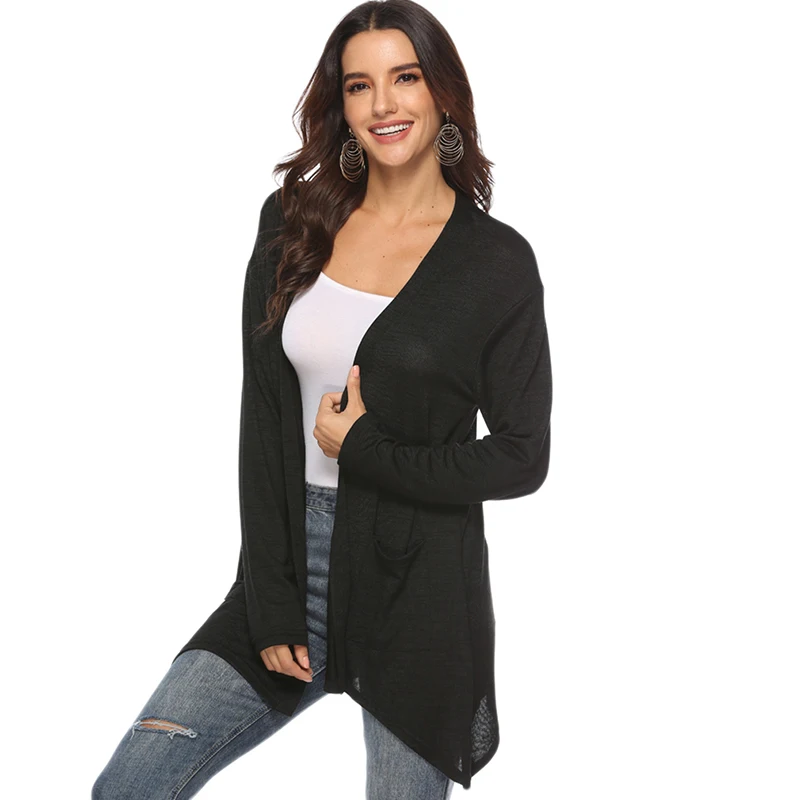 Women Outerwear Coat High Quality Women Thin Cardigan Long Sleeve Loose