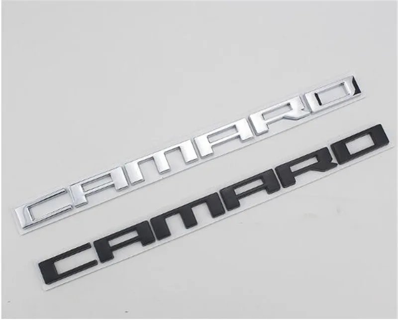 

1pc New Car Styling Silver Black Decal 3D Metal CAMARO Rear Boot Trunk Badge Emblem Sticker Auto Logo