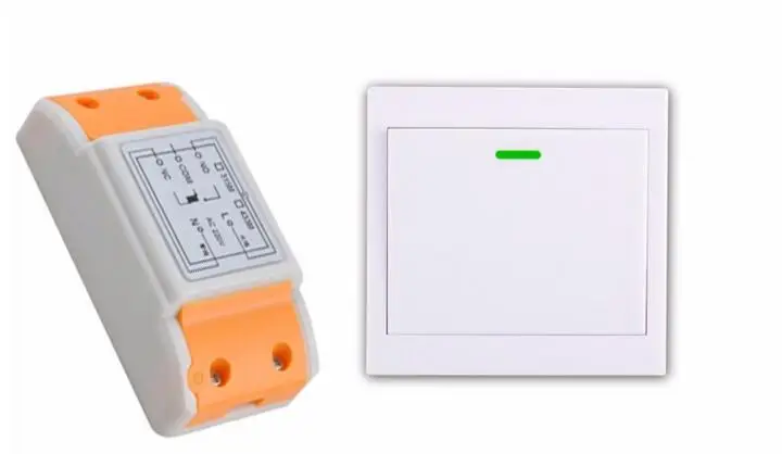 

New 220 v 1 ch remote control switch 1 * receiver + 1 * transmitter new can paste the wall