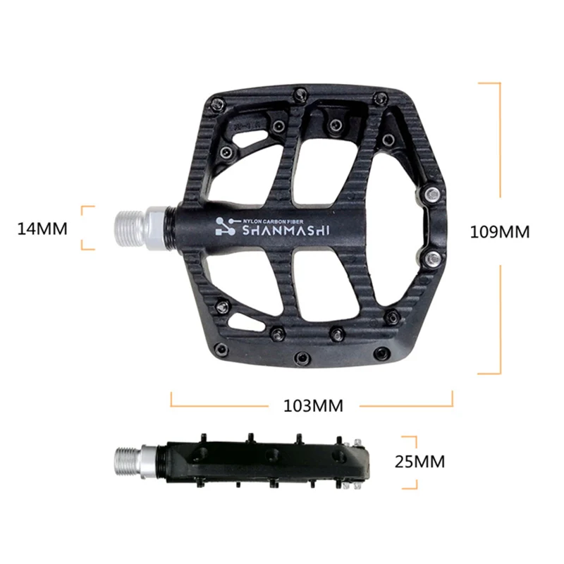 Shanmashi педали для велосипеда нейлоновые волокна ультра-легкие педали для велосипеда педали Mtb Bxm Dh велосипедная педаль велосипедные части
