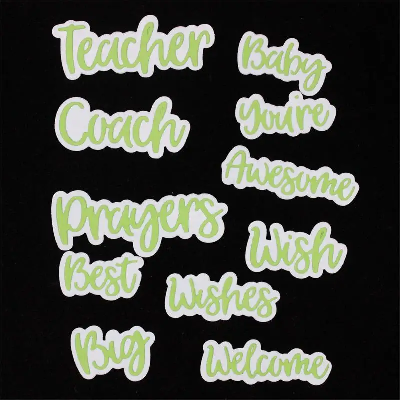 

YPP CRAFT Shadow Words Metal Cutting Dies Stencils for DIY Scrapbooking/photo album Decorative Embossing DIY Paper Cards