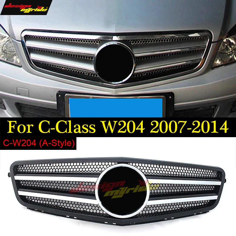 W204 Front Grille Mesh upgrade For Mercedes Benz Auto Bumper