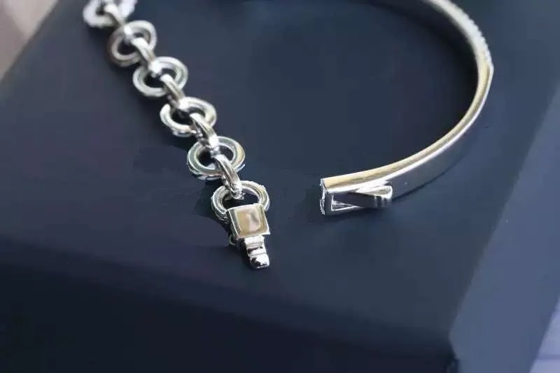 Роскошные 925 стерлингового серебра AAA цирконовая цепочка браслет A* M дизайн для женщин подарок Свадебная вечеринка ювелирные изделия
