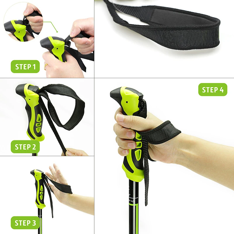 Pólos de Trekking de Pouco Bengalas de Caminhada de Acampamento de Alumínio Peso Pólos Caminhadas Muletas Telescópicas 65cm135cm 12 de caminhada de acampamento de alumínio pólos