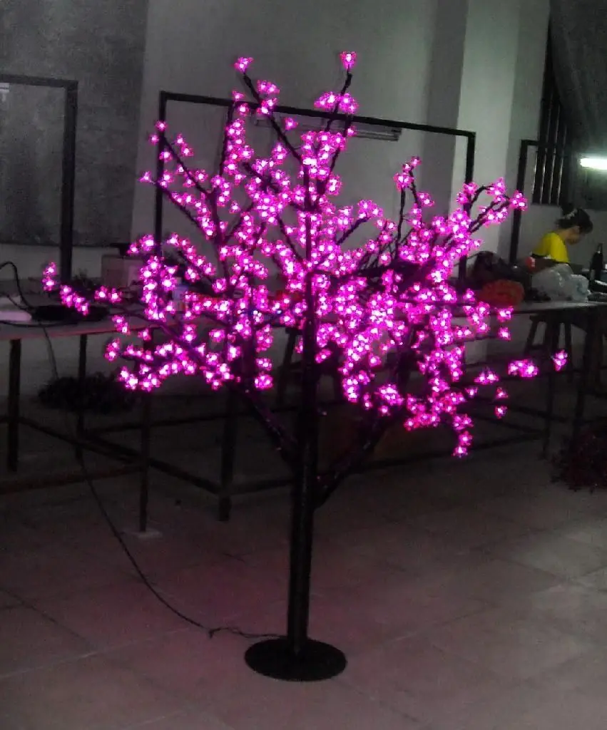 

Free ship 864pcs LED Bulbs LED Cherry Blossom Tree Light Christmas New year holiday party Light 5ft Height Pink Home garden deco