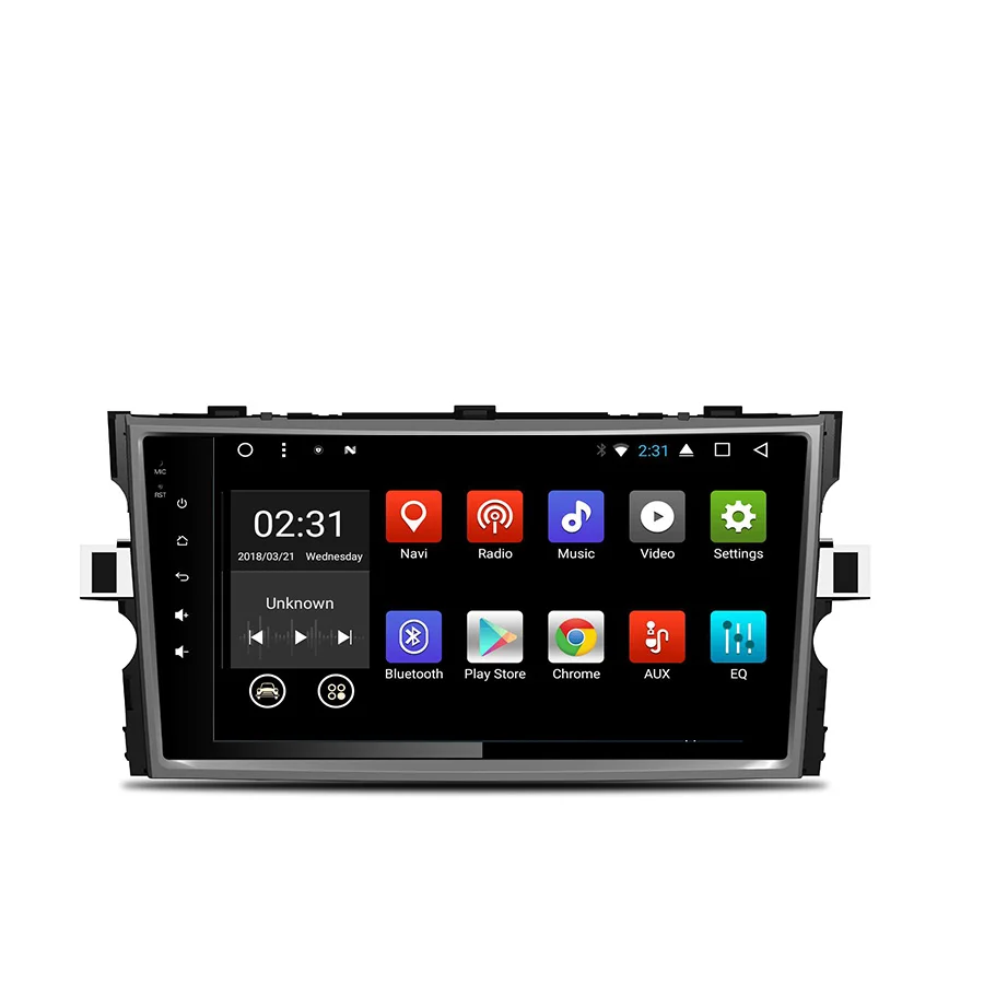 Clearance Asvegen  Android 7.1 Quad Core HD Touch Screen Car Auto WIFI Radio Multimedia Player GPS Navigation For Toyota Verso 2016 2