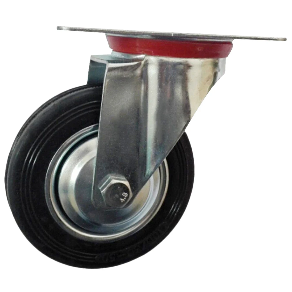 Новые 3 дюймов резиновый шарнирный ролик колеса, 360 градусов верхняя пластина, 110 lbs. Регулировка нагрузки Ёмкость