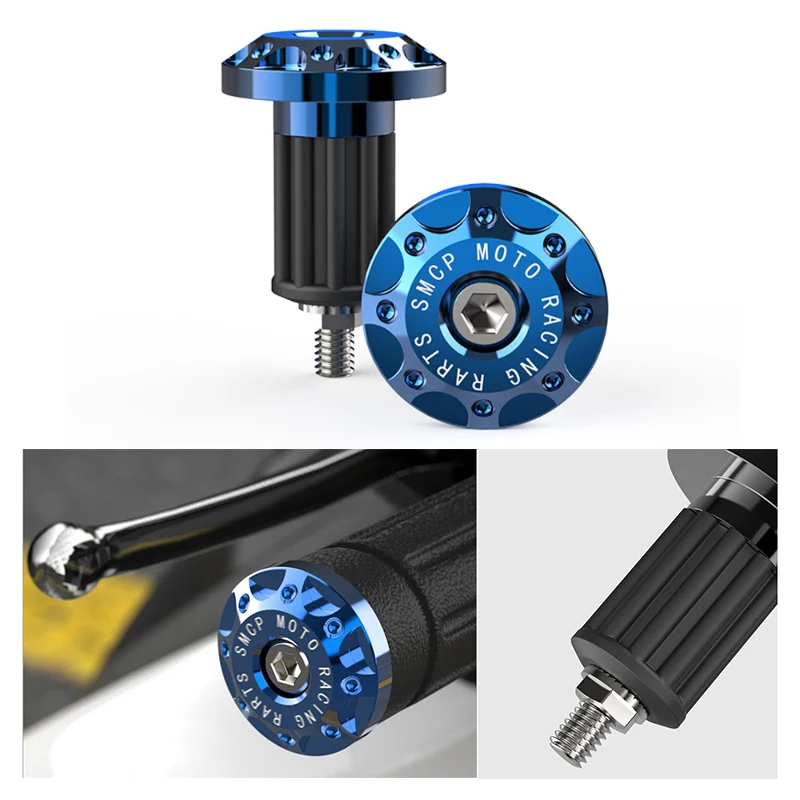 

Universal Motorbike Handlebar End Plug Slider Motorcycle Counterweight Handlebar Hand Grips Ends 7/8'' 22mm Handle Bar Cap Cover